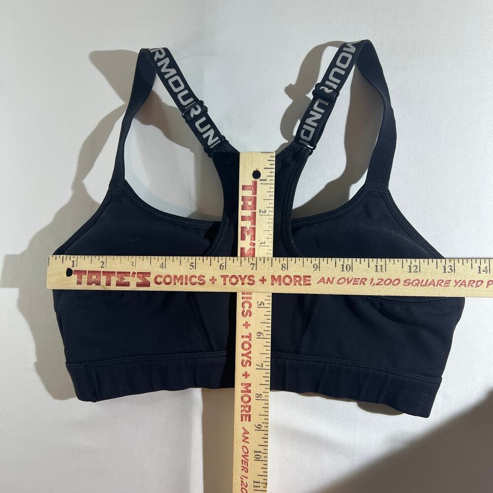 Under Armour Black Logo Strap Sports Bra Medium Women - Picture 4 of 7